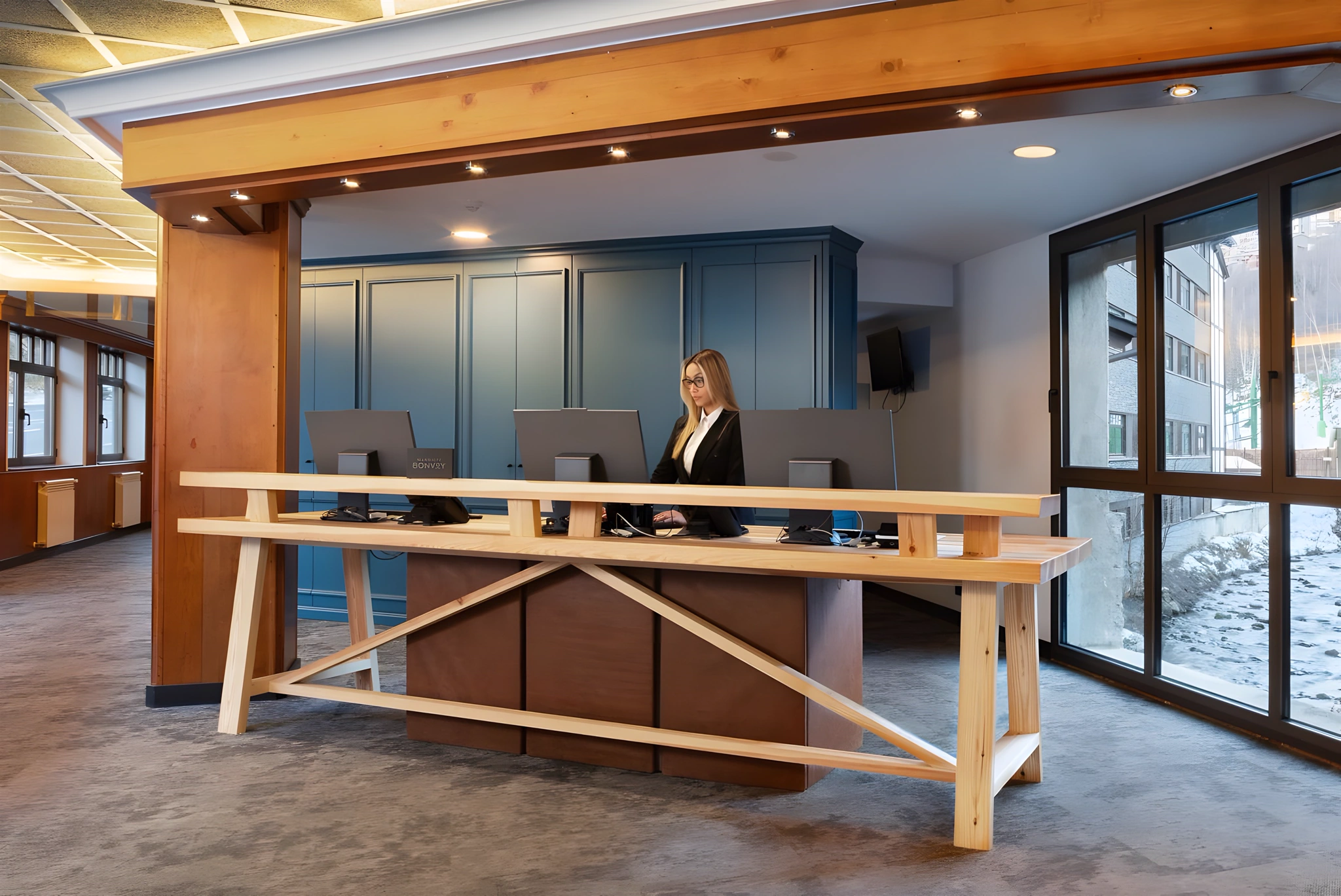 Recepción del hotel