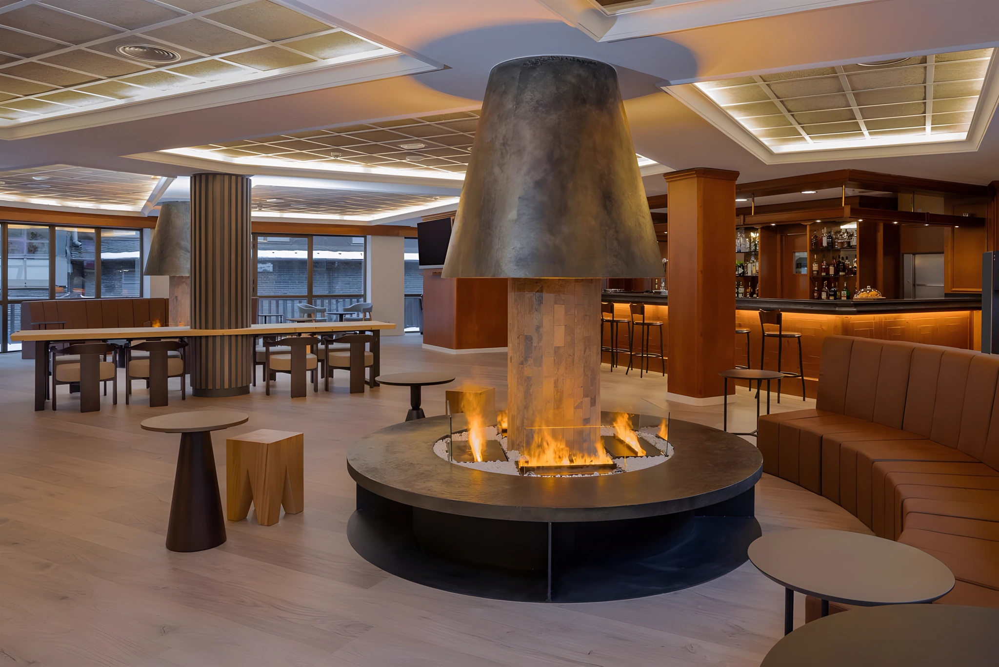 La chimenea del salón